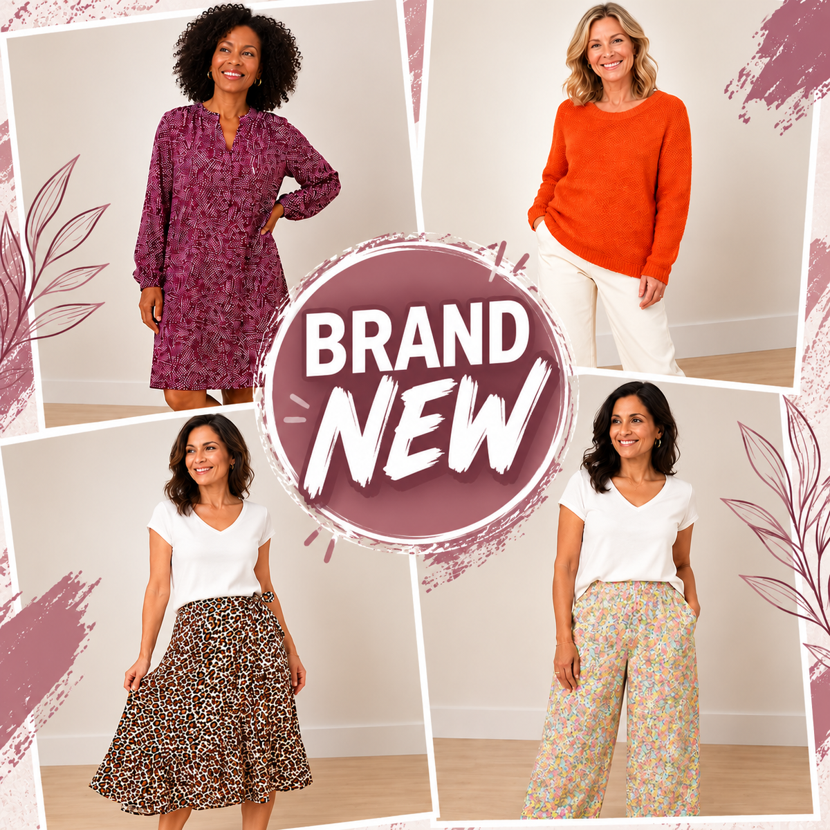 Brand new women’s wholesale clothing including dresses, knitwear, skirts and trousers.
