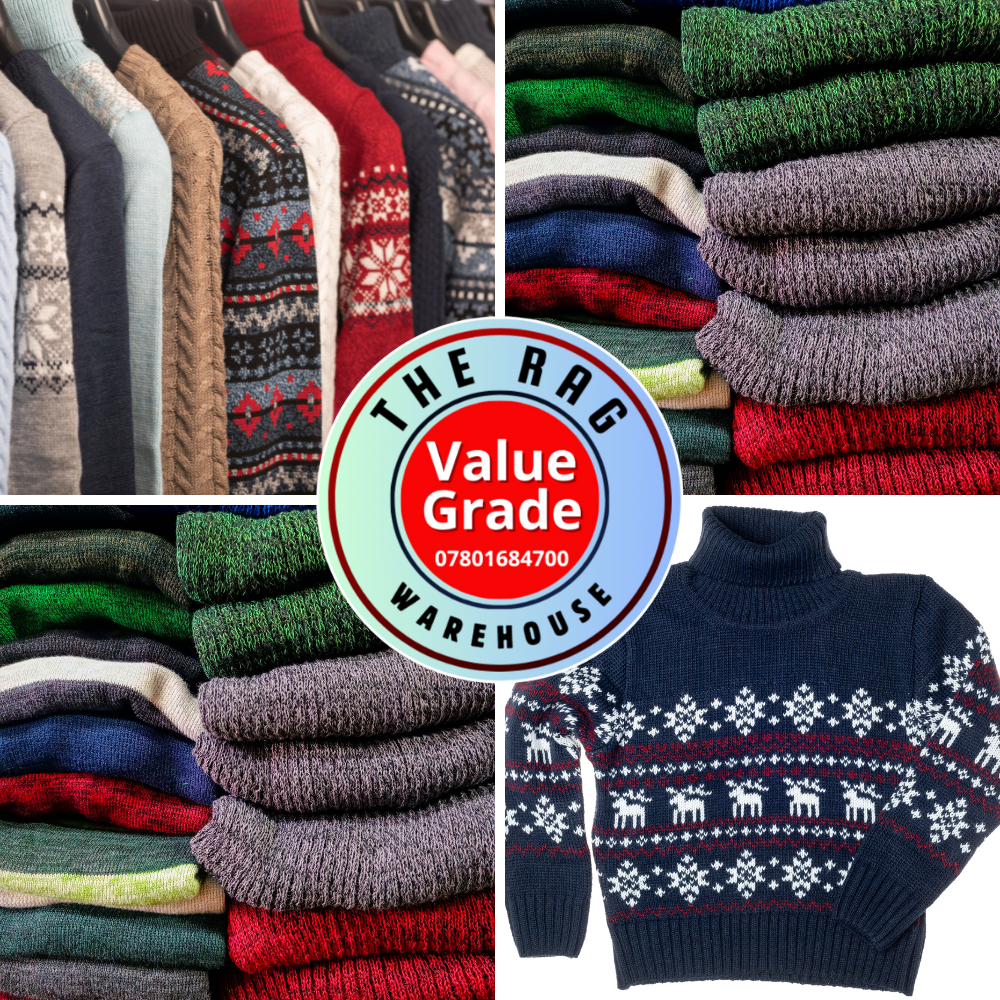 Wholesale UK Bulk Second Hand Used Men's Jumpers and Sweaters Supply