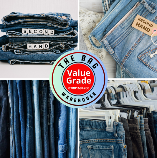 Wholesale Second Hand Clothes by KG Bulk denim jeans