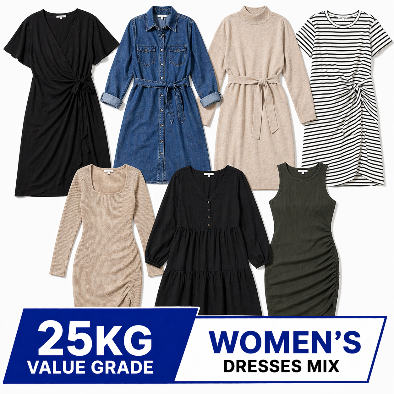 Wholesale Women's Used Dresses Mix 25kg Box – ragwarehouse