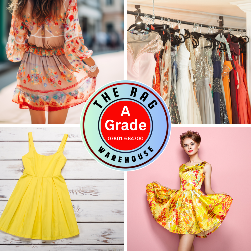 8KG Pre-loved Women's Summer Dress Mix - A Grade wholesale reseller parcel