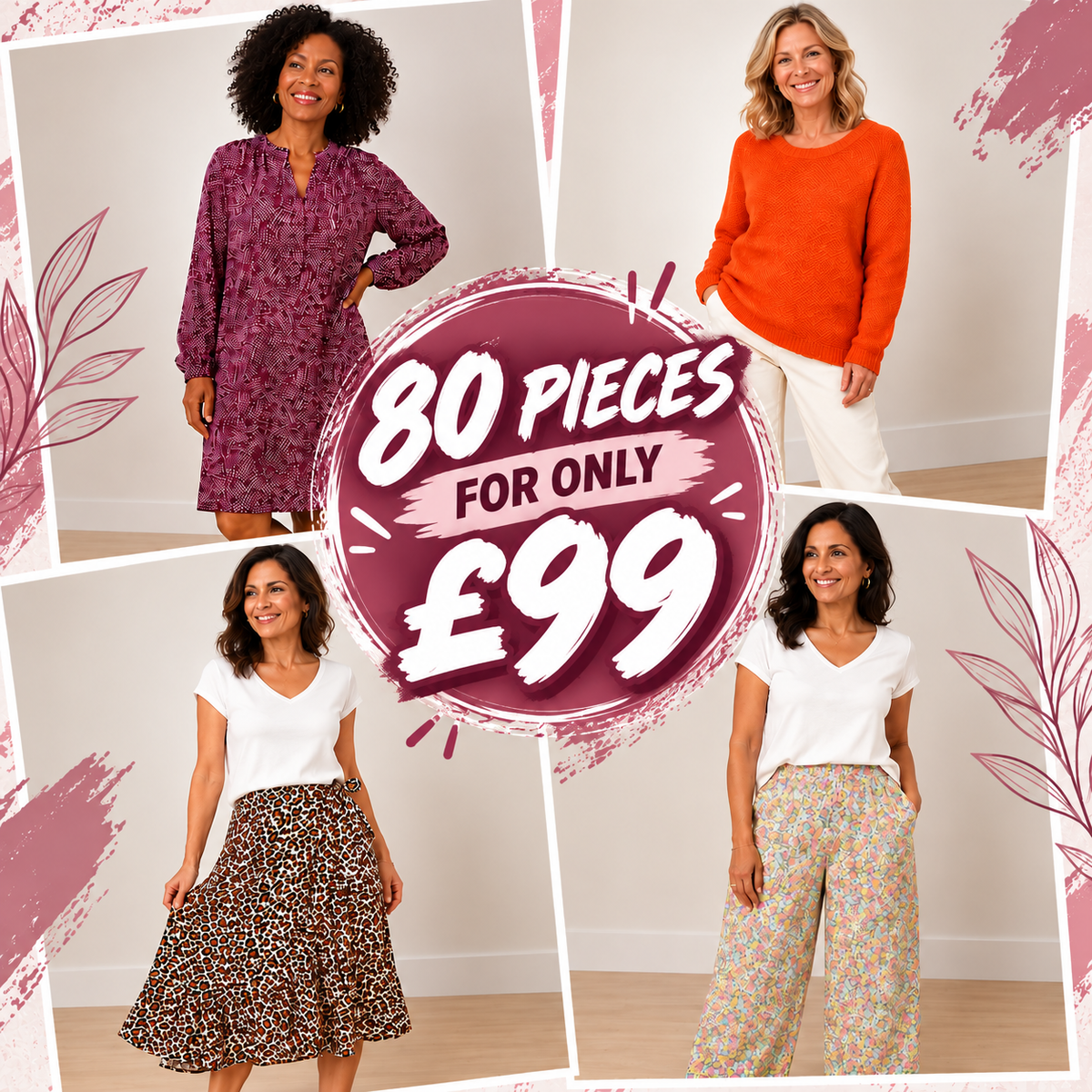 80 pieces of brand new ex-mail order ladieswear for only £99