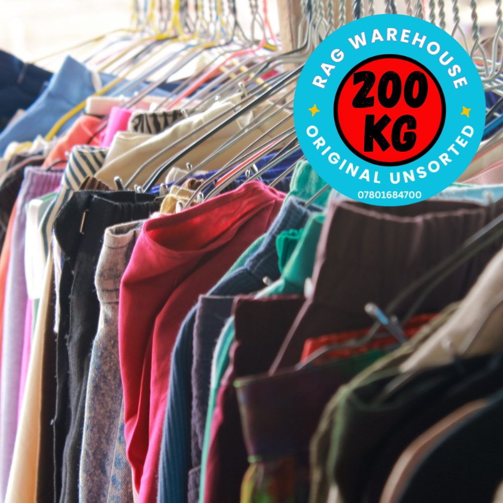 Buy wholesale original used clothing parcels from The Rag Warehouse