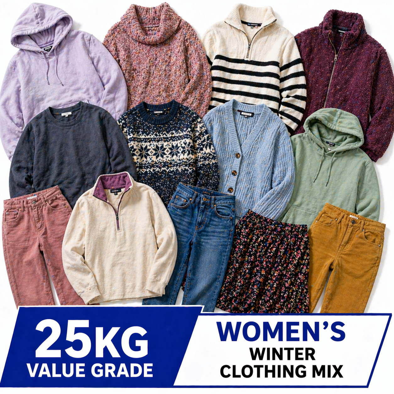 Bulk Used Women's Winter Clothing Wholesale parcel Mix