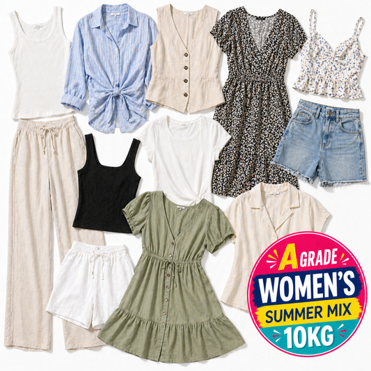 Women's assorted summer used garments