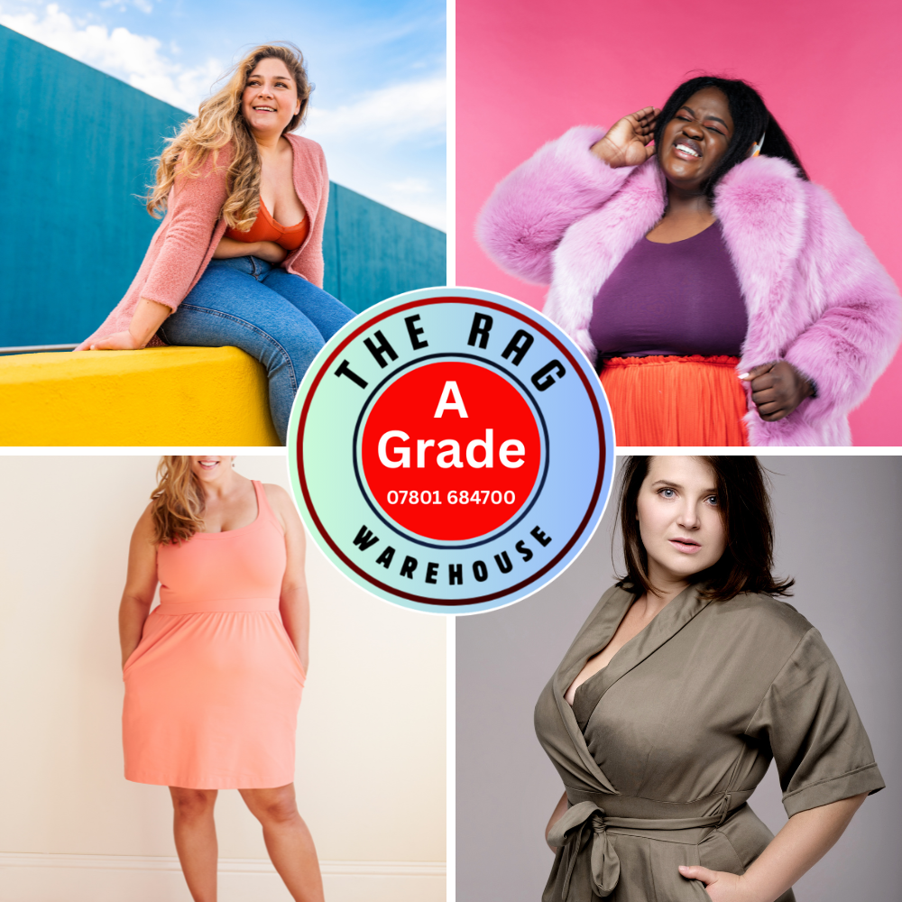 8KG Used Women's Summer Budget Brand Plus Size 18+ Clothing Mix - A Grade